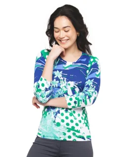 Hot Pull imprimé vert Pulls|Maille