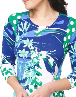 Hot Pull imprimé vert Pulls|Maille