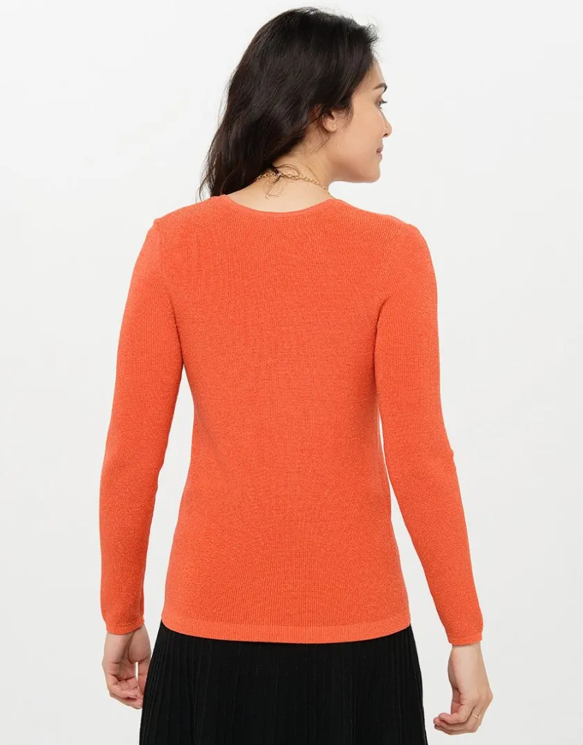 Discount Pull irisé orange Pulls|Maille