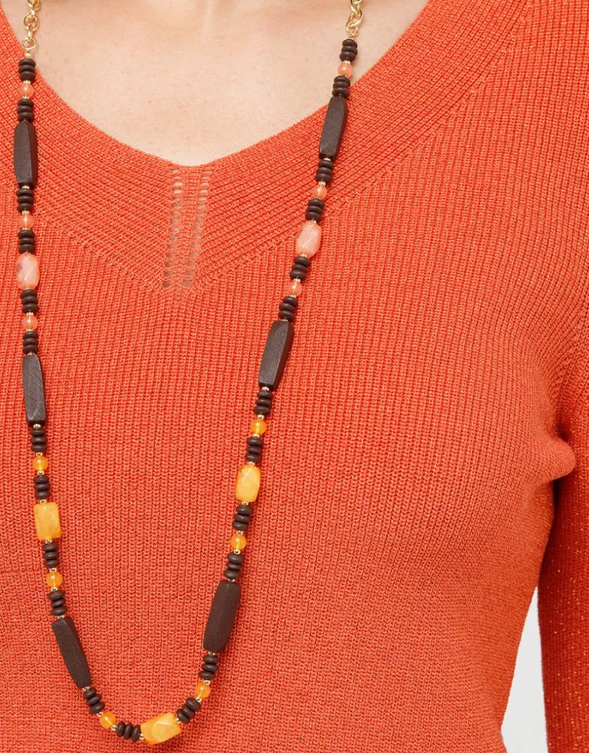 Discount Pull irisé orange Pulls|Maille