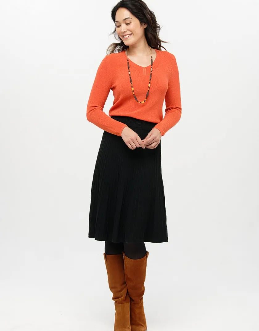 Discount Pull irisé orange Pulls|Maille