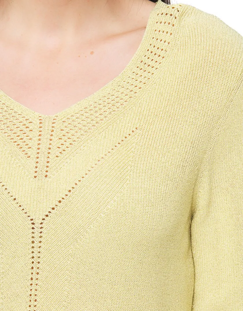 Online Pull jaune irisé Maille|Pulls