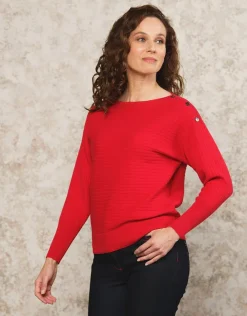 Fashion Pull maille rouge Pulls|Maille