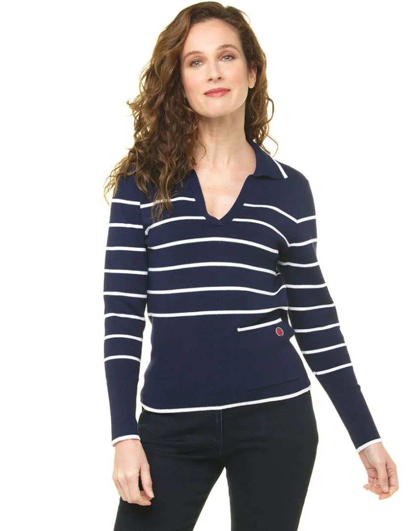 Outlet Pull marinière marine Pulls|Maille