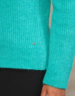 Discount Pull mélange laine vert Pulls|Maille