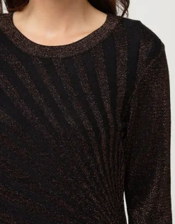 Online Pull noir cuivre irisé Pulls|Maille