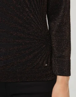 Online Pull noir cuivre irisé Pulls|Maille