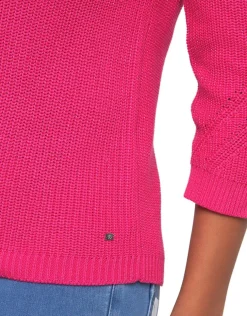 Clearance Pull rose fuchsia irisé Pulls|Maille