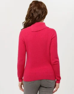 New Pull rose laine cachemire Pulls|Maille