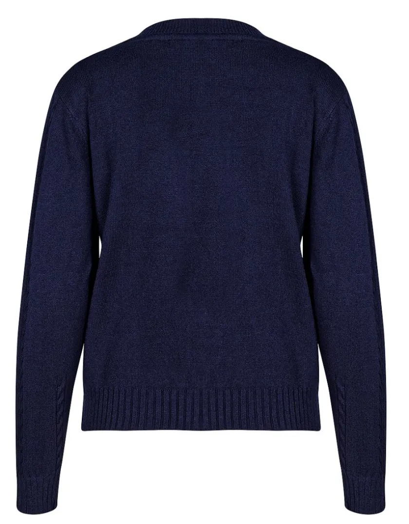 Sale Pull torsadé marine Pulls|Maille