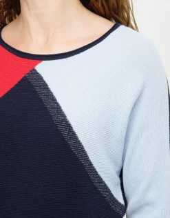 Best Pull tricolore ample Pulls|Maille