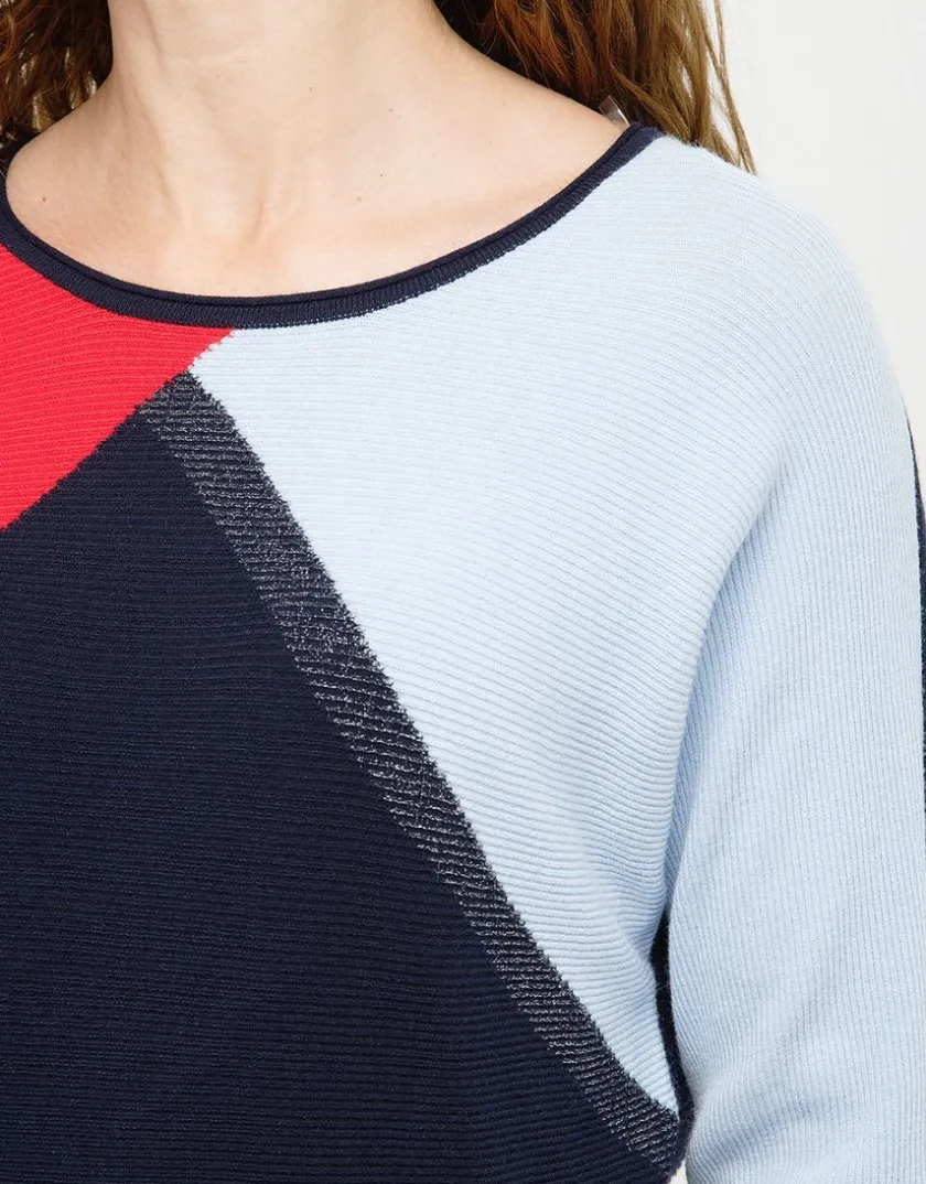 Best Pull tricolore ample Pulls|Maille