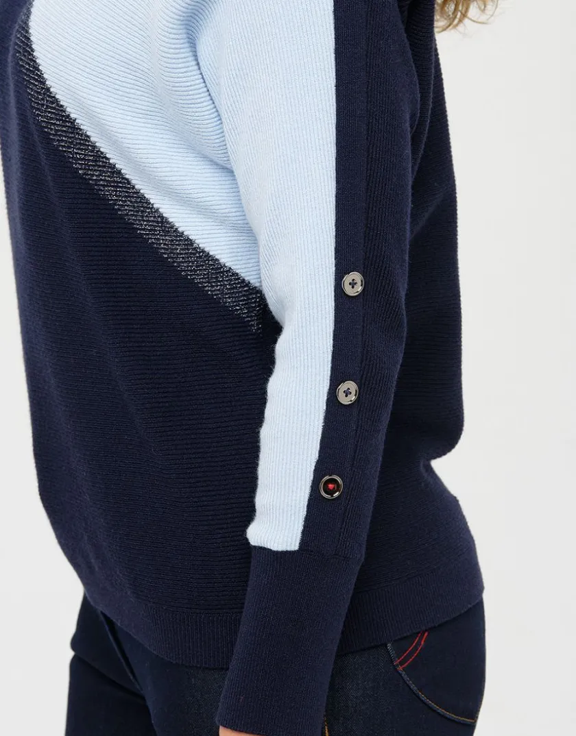 Best Pull tricolore ample Pulls|Maille