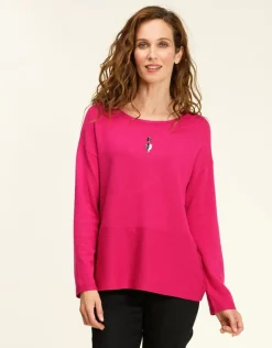 Hot Pull tunique fuchsia Pulls|Maille