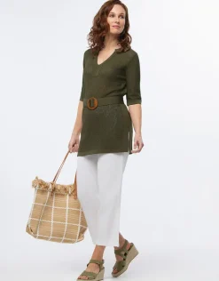 Discount Pull tunique kaki Pulls|Maille