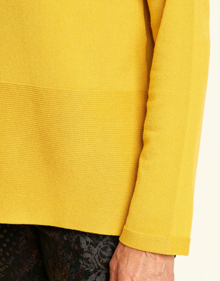 Fashion Pull tunique ocre Pulls|Maille