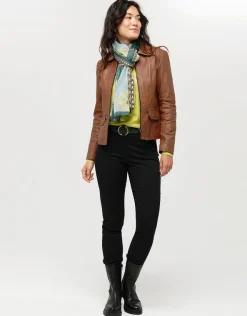 Fashion Pull vert anis col polo Pulls|Maille