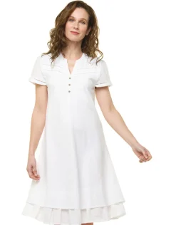 Clearance Robe ajourée blanc coton Robes|Robes & Jupes