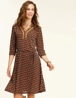 Online Robe bordeaux doré Robes|Robes & Jupes