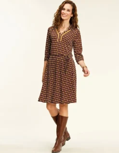 Online Robe bordeaux doré Robes|Robes & Jupes
