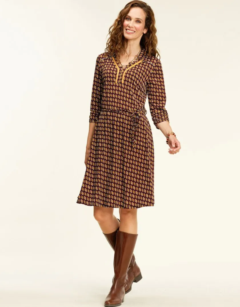 Online Robe bordeaux doré Robes|Robes & Jupes