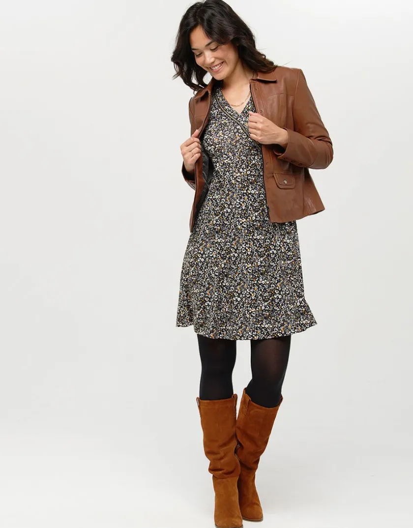 Sale Robe cache-coeur floral Robes|Robes & Jupes