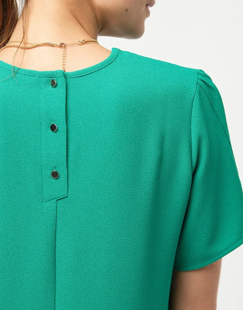 Fashion Robe chic crêpe vert Robes|Robes & Jupes