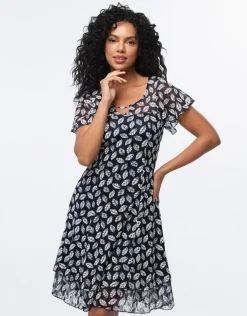 Discount Robe chic dentelle marine Robes|Robes & Jupes