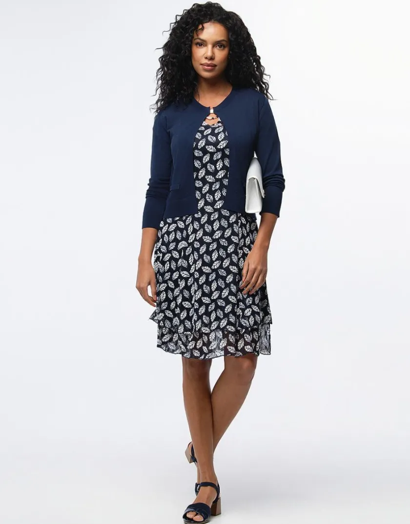 Discount Robe chic dentelle marine Robes|Robes & Jupes