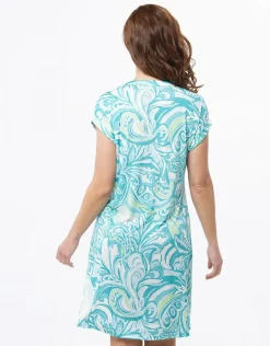 Online Robe chic imprimé bleu Robes|Robes & Jupes