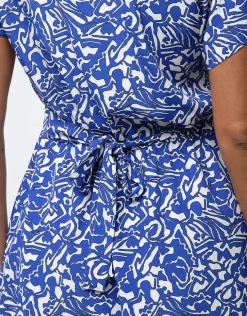 New Robe chic imprimé bleu Robes|Robes & Jupes