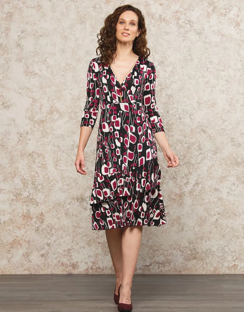 Hot Robe chic noir motif Robes|Robes & Jupes