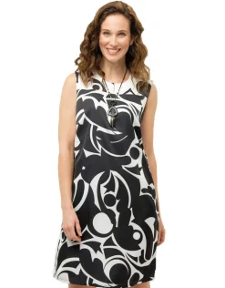 Discount Robe chic noire en satin Robes|Robes & Jupes