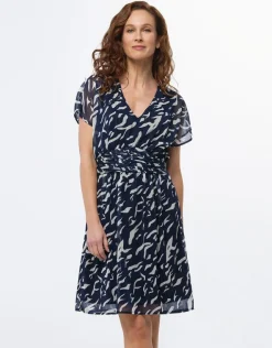Outlet Robe chic voile marine Robes|Robes & Jupes