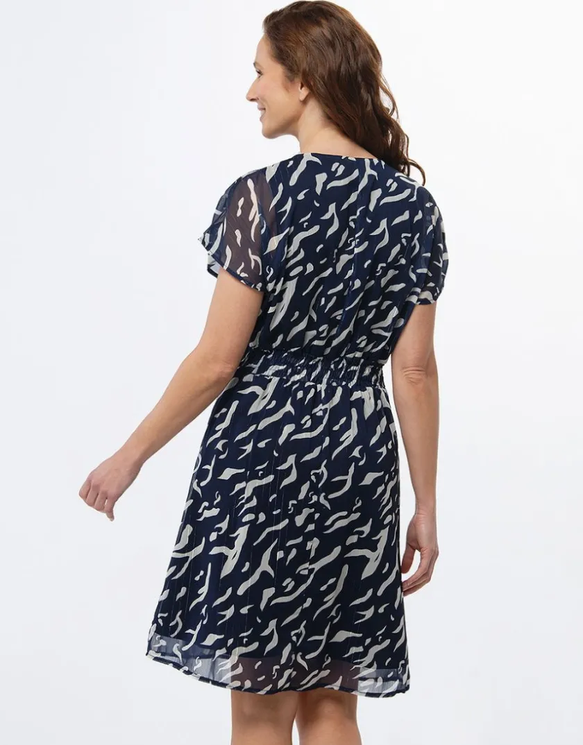Outlet Robe chic voile marine Robes|Robes & Jupes