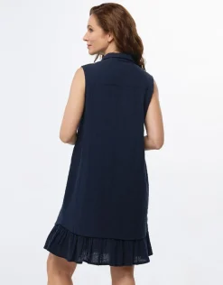 Outlet Robe coton bleu marine Robes|Robes & Jupes