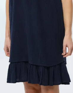 Outlet Robe coton bleu marine Robes|Robes & Jupes