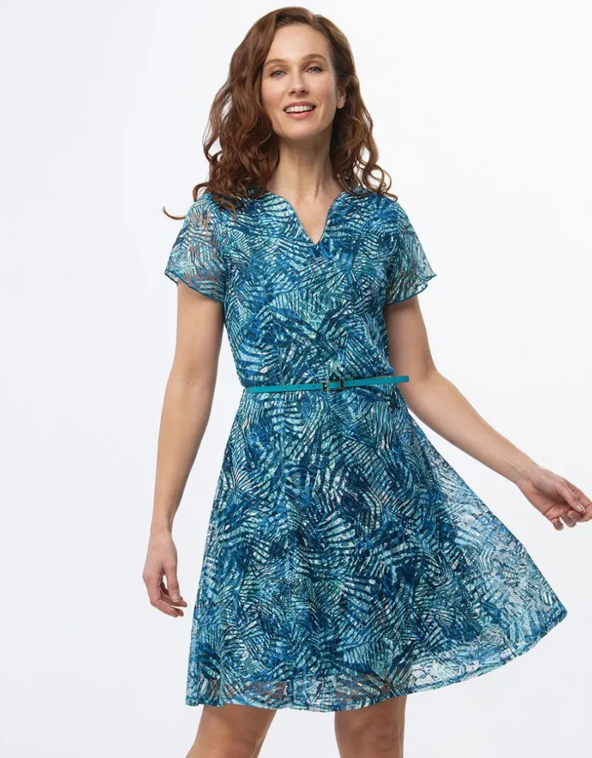 New Robe dentelle bleu Robes|Robes & Jupes