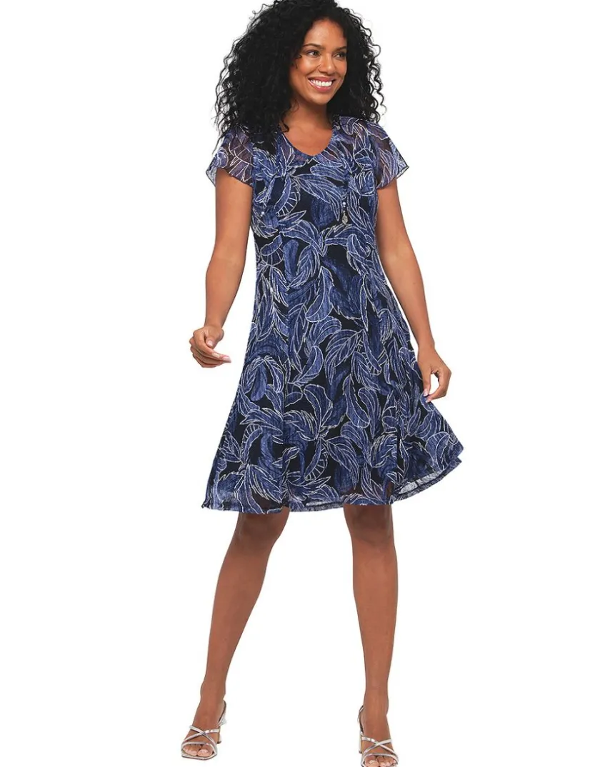 Sale Robe dentelle bleue Robes|Robes & Jupes