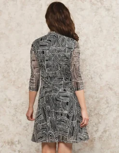 Sale Robe dentelle noir blanc Robes|Robes & Jupes