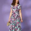 Discount Robe drapée imprimée Robes|Robes & Jupes