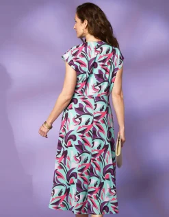 Discount Robe drapée imprimée Robes|Robes & Jupes