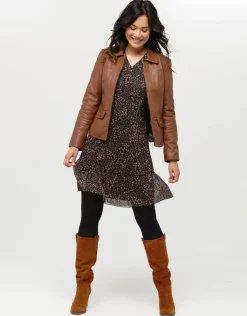 Discount Robe fluide plissée noire Robes|Robes & Jupes