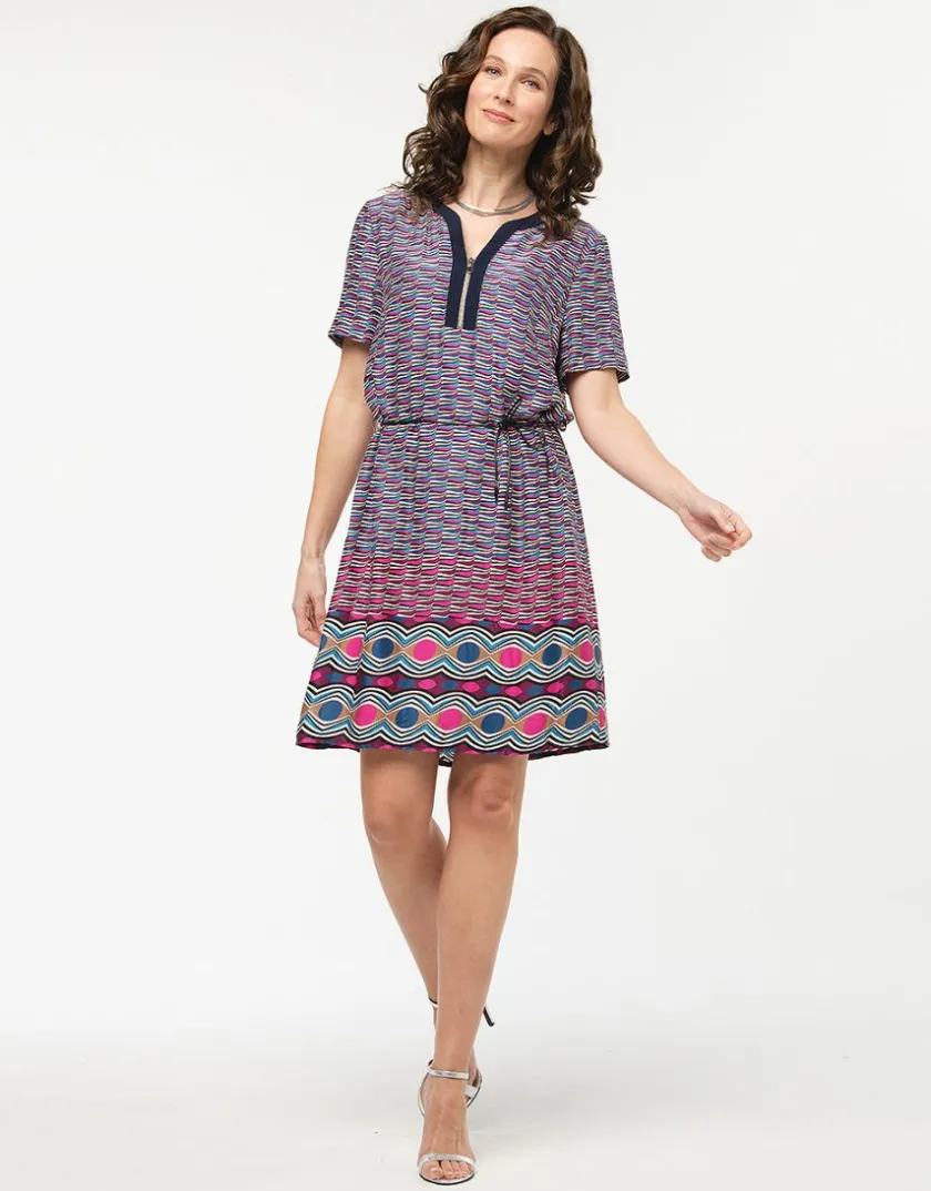 Hot Robe fuchsia imprimée Robes|Robes & Jupes
