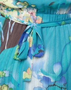 Sale Robe habillée bleu vert Robes|Robes & Jupes