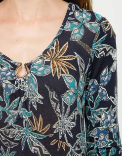 Sale Robe imprimée bleue Robes|Robes & Jupes