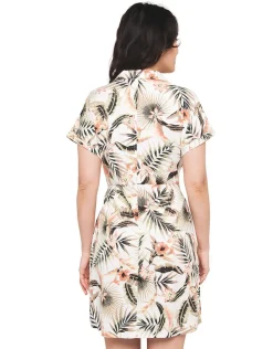 Clearance Robe imprimée écru Robes|Robes & Jupes
