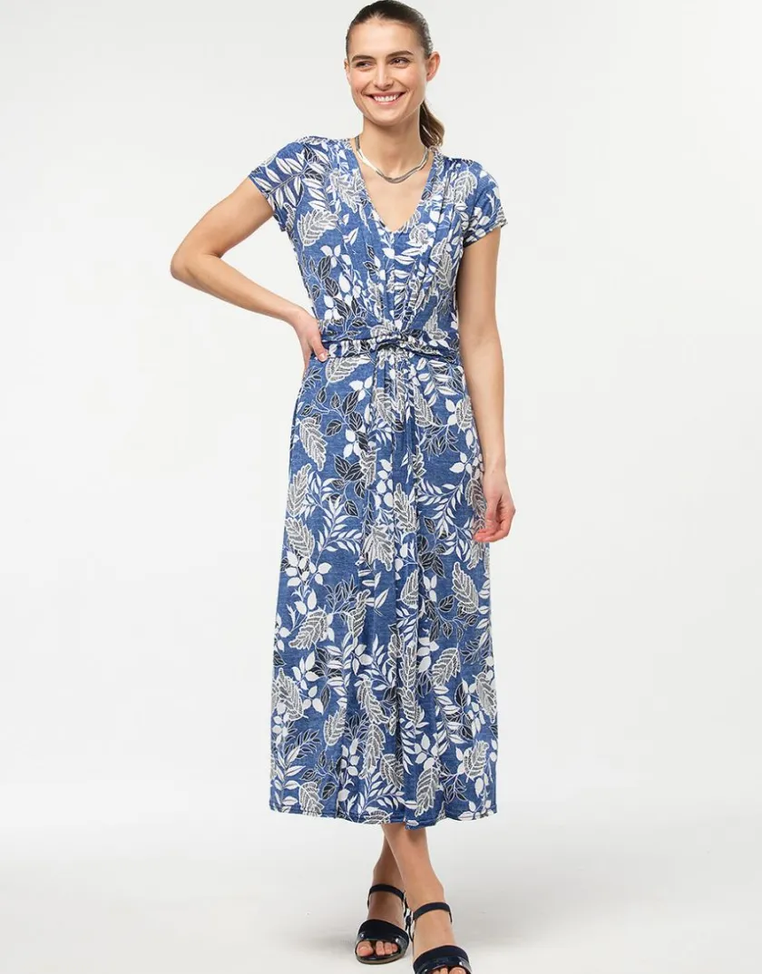 Outlet Robe longue bleue Robes|Robes & Jupes