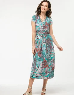 Outlet Robe longue turquoise Robes|Robes & Jupes