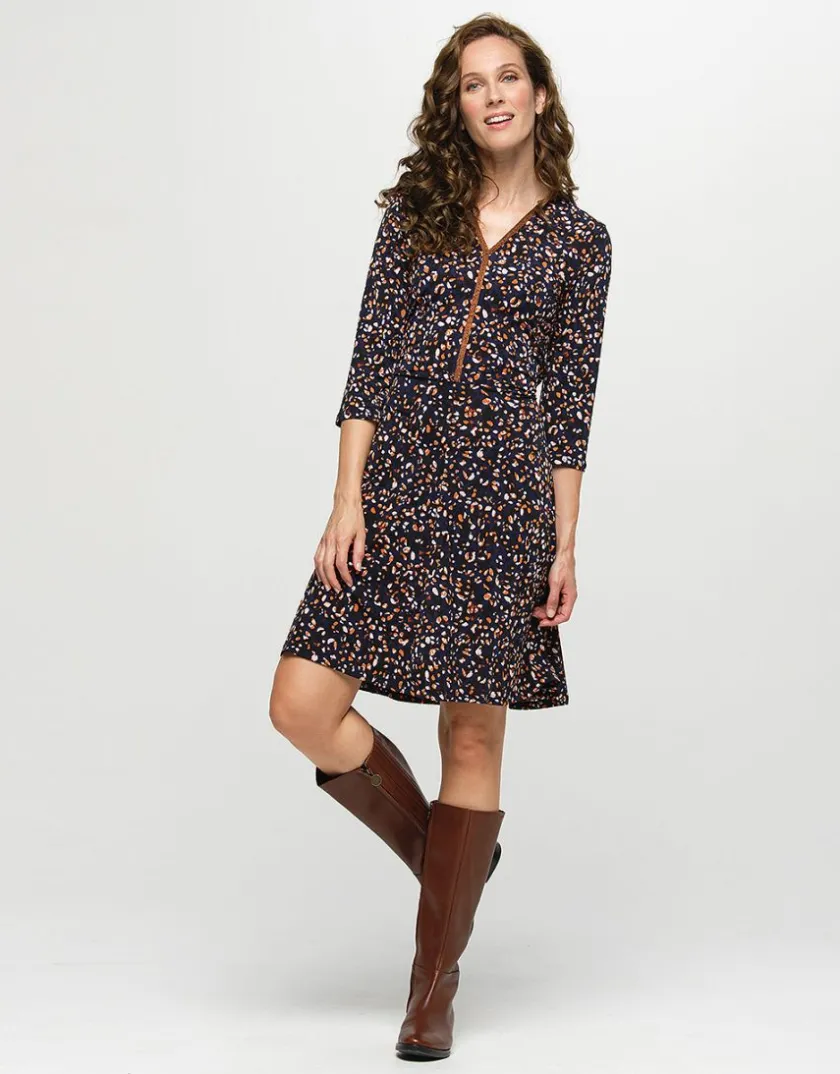 Online Robe maille fluide bleue Robes|Robes & Jupes